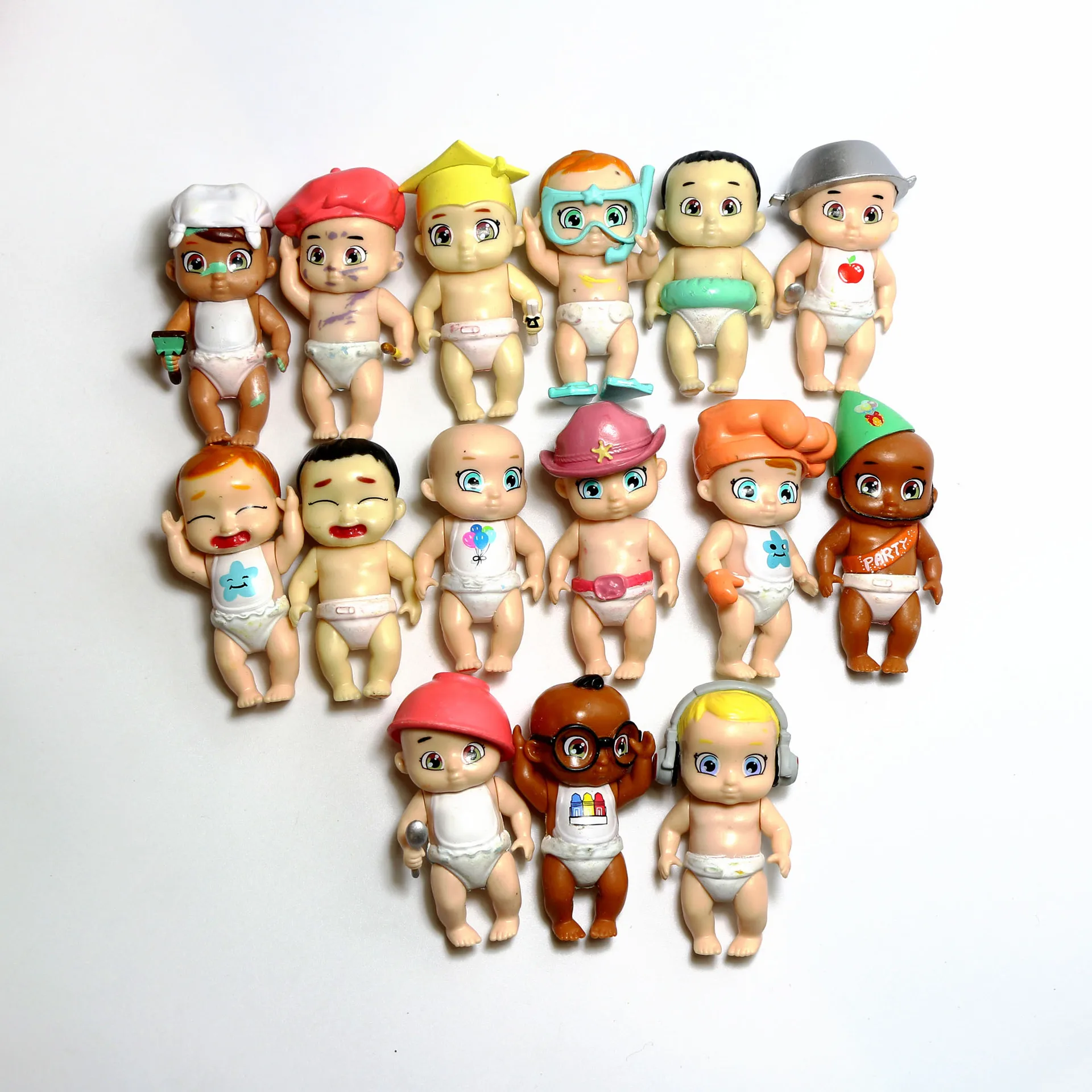 В настоящее время доступна 3D Мобильная фигурка младенца Reborn Baby Doll ПВХ пластиковая кукла подарок на год Коллекция игрушек украшение