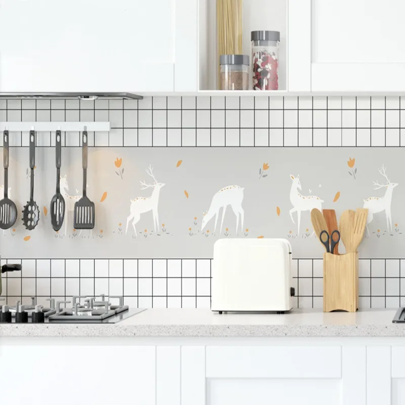 pvc self adhesive wallpaper vinyl waterproof and oil proof home decor renovation cabinet kitchen countertop waterproof wallpaper free global shipping