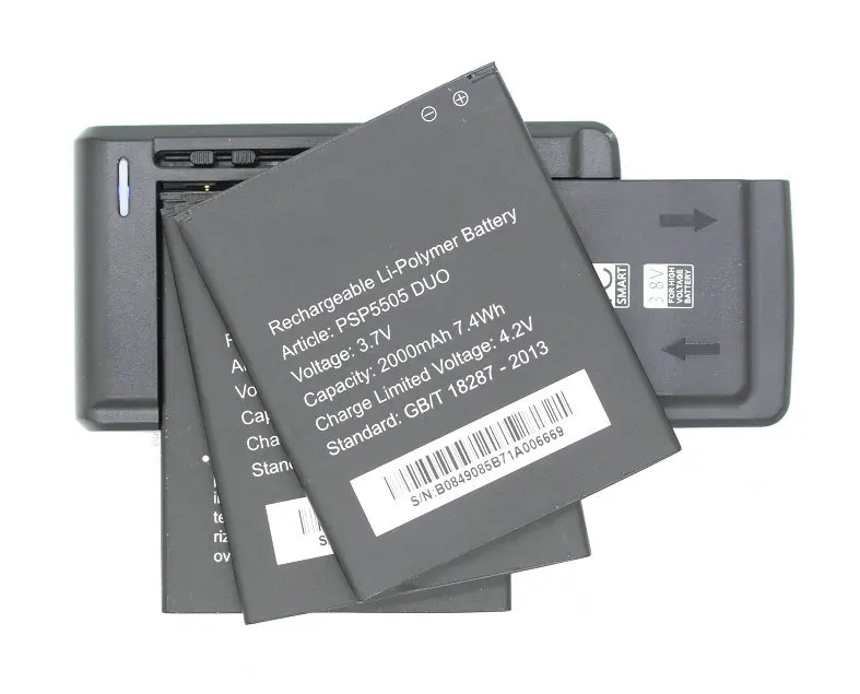 Запасной аккумулятор Seasonye 3x2000 мАч/5505 Вт ч PSP 5505 DUO + универсальное зарядное