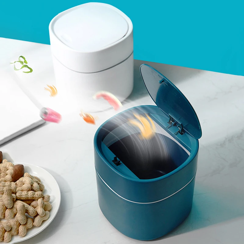 

High Quality Waste Bin Small Trash Can Mini Desktop Litter Trash Little Tabletop Trashbox For Desk Car Trash Bin