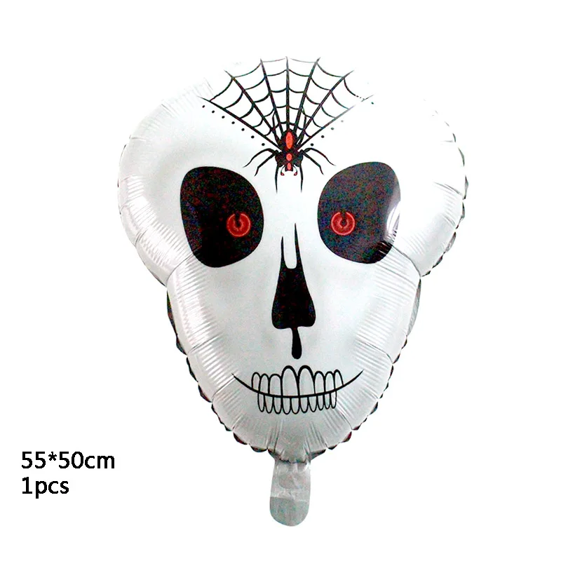 25 шт./компл. черный оранжевый воздушный шар на Хэллоуин скелет летучая мышь Тыква