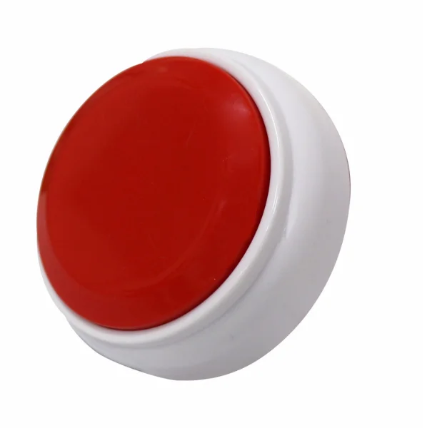 White with red 30s голосовая запись времени звуковая Кнопка зуммер говорящая кнопка - Цвет: White with red