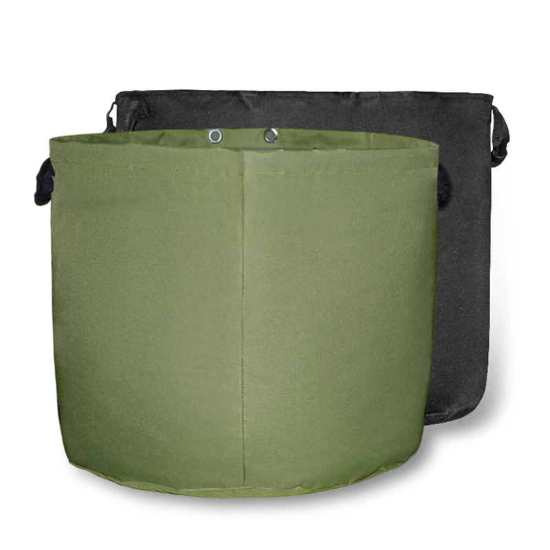 

Вместительная водонепроницаемая сумка для хранения садовых листьев с ручкой, мешки для мусора садовых растений, многоразовые прочные экол...