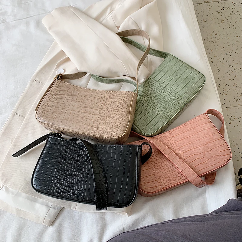 Женская маленькая сумка через плечо винтажная женская на молнии мессенджер в