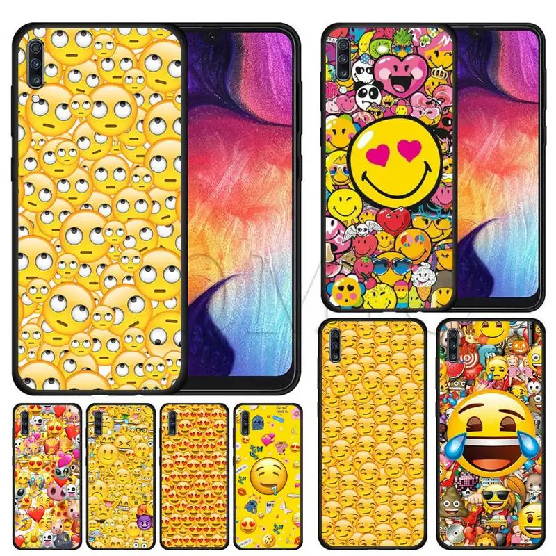 

Love-Smilies-face-emoji-Poster Phone Case For samsung Galaxy J6 J7 J8 prime note 8 9 10 20 lite plus pro ultra Cover