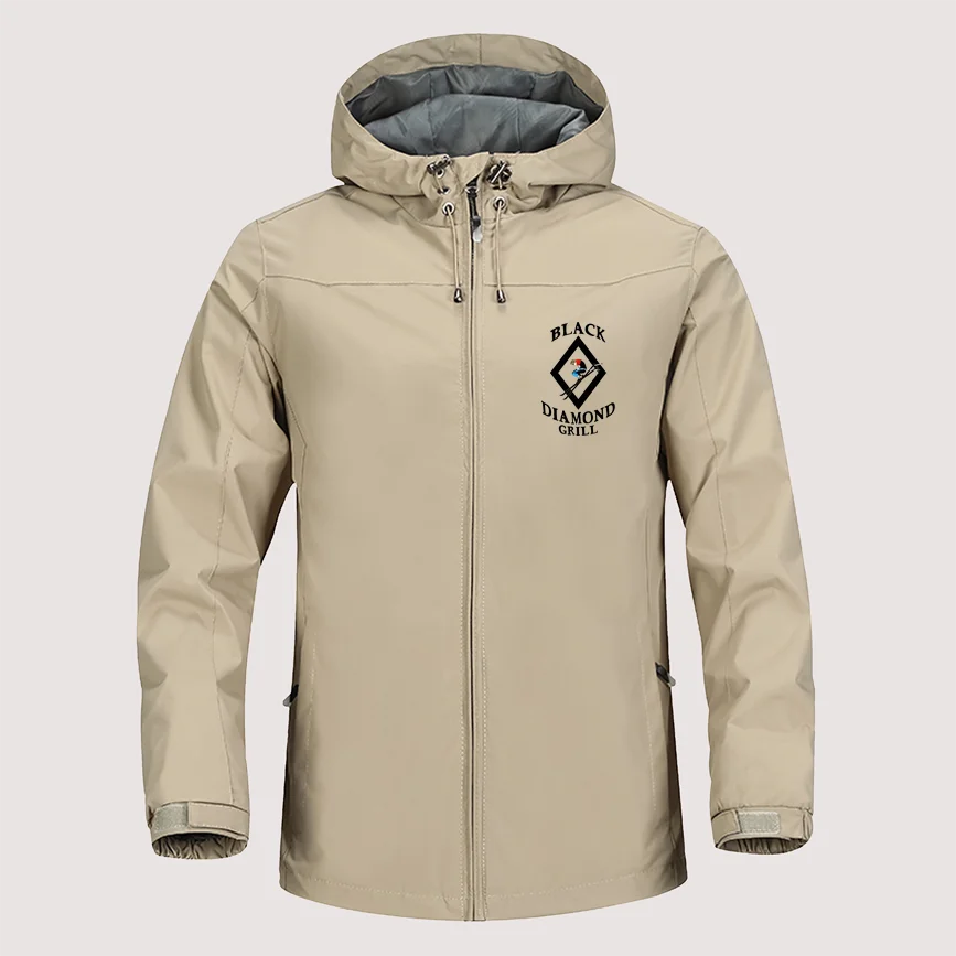 

Black Diamond Outdoor Mountaineering sport hunt Windproof Jackets Hooded Comfortable Unisex Fashion men Outdoor Jackets TOP N041