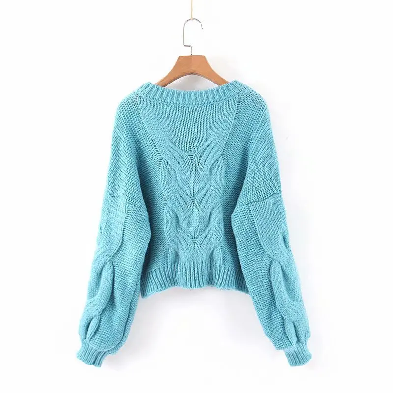 Популярные новые XL39-2044 в европейском и американском стиле свитер с петельками |