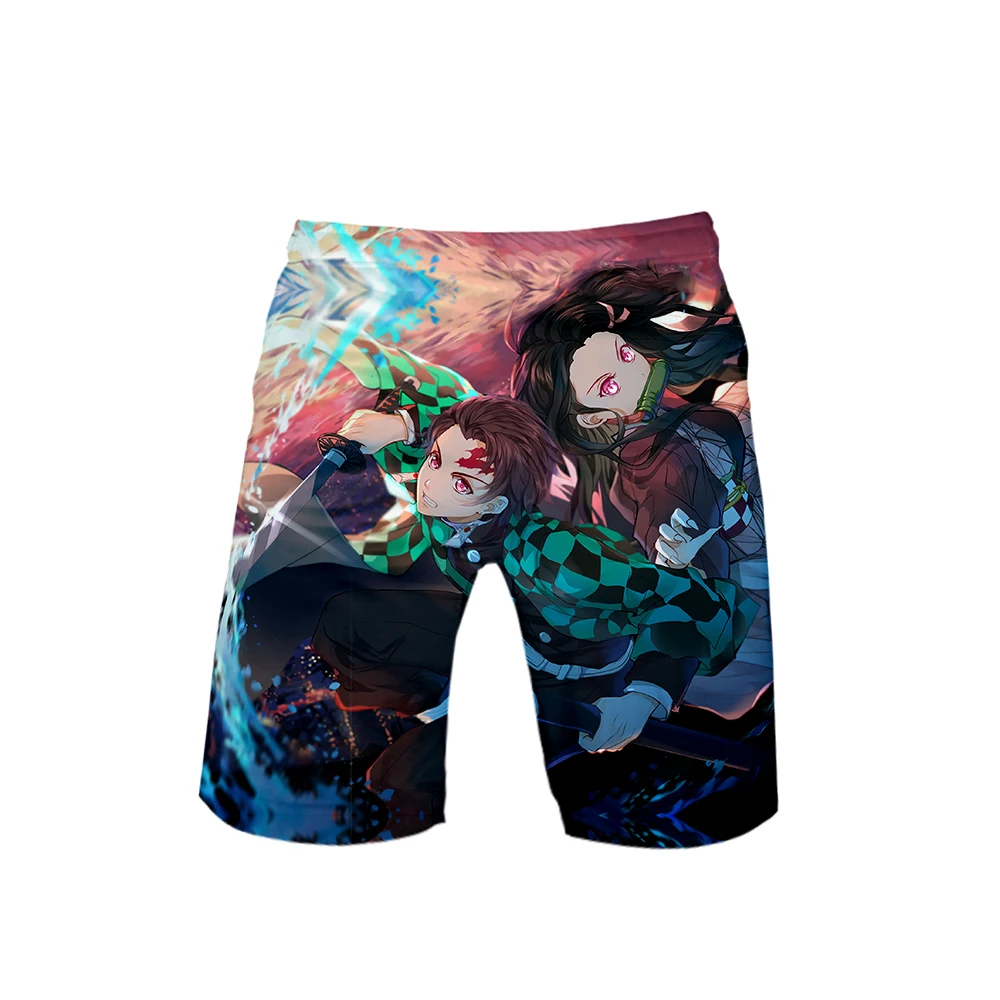 

Men 's Swimwear Shorts Surf Clothing 2020 Summer Beach Board Loose Printed Casual Polyester Drawstring as Picture