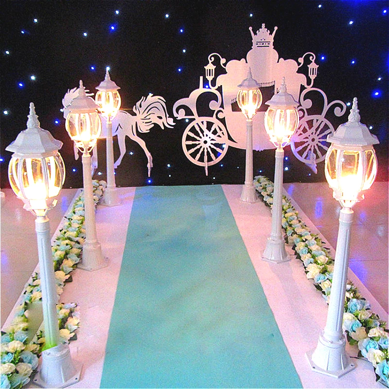 Уличный светильник из кованого железа в стиле ретро 2 шт./лот с удилищем дорожная