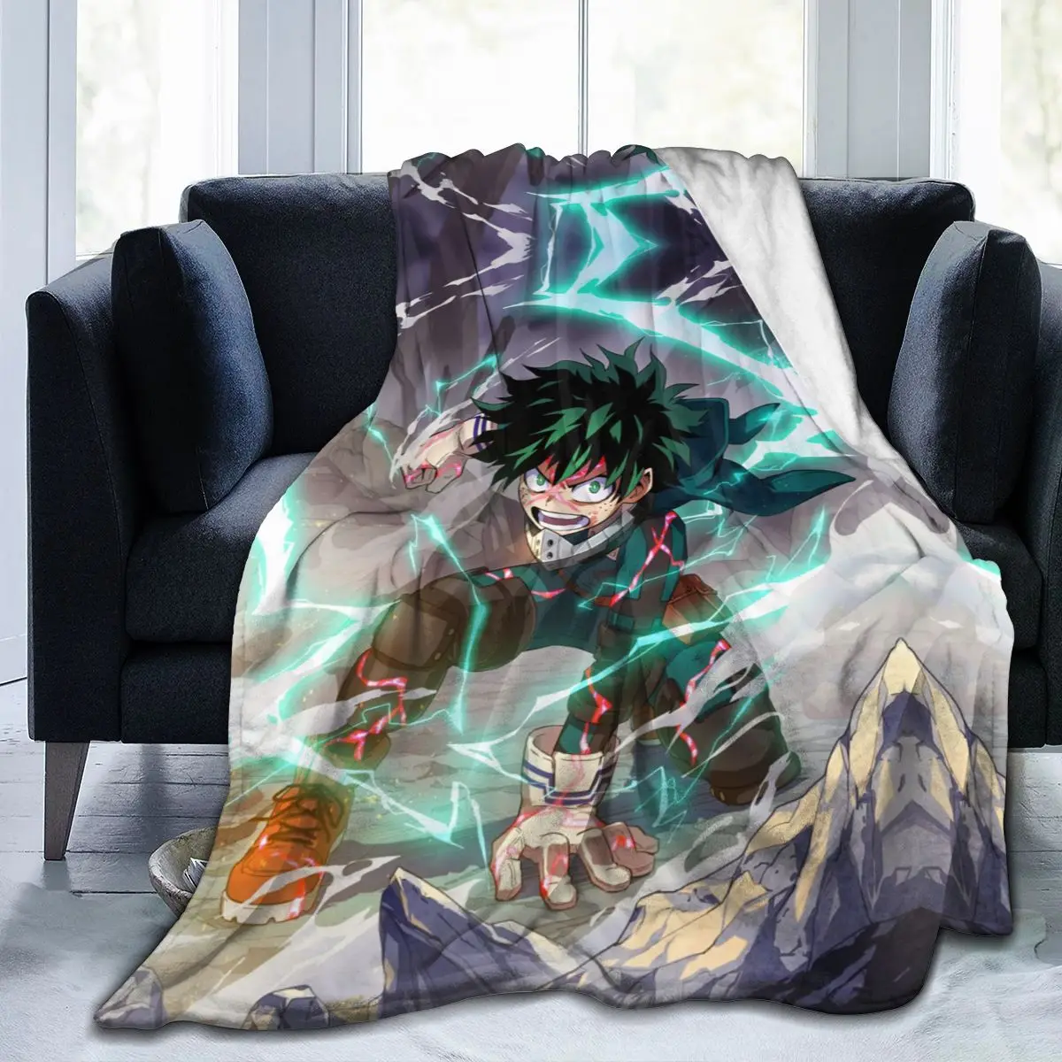 

Animation hero, 3D blanket, personalized printing, soft coral velvet blanket, mechanical washing flannel blanket