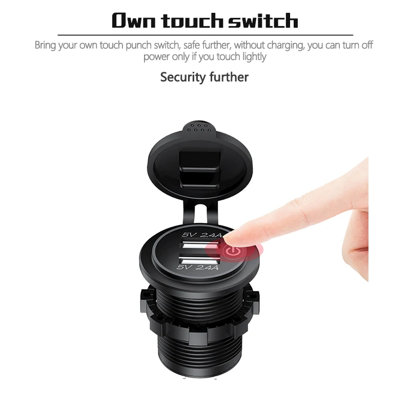 Быстрая зарядка 3 0 USB Автомобильное зарядное устройство розетка 12 В/24 В 36 Вт