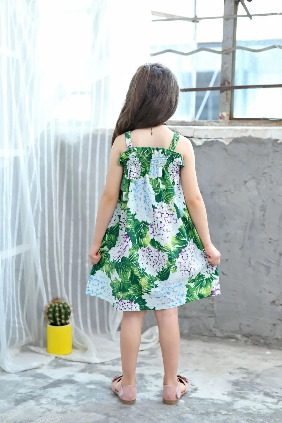 Платье для девочек милая одежда От 2 до 9 лет детское Повседневное платье с