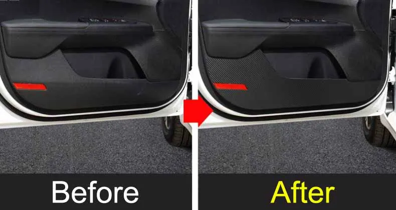 Автомобильный Стайлинг внутренняя наклейка для боковой двери Противоударная