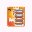 Лезвия для бритвы Gillette Fusion, 4 шт.лот, лезвия для Мужской бритвы, уход за лицом, кассета для бритья с 5 лезвиями из нержавеющей стали