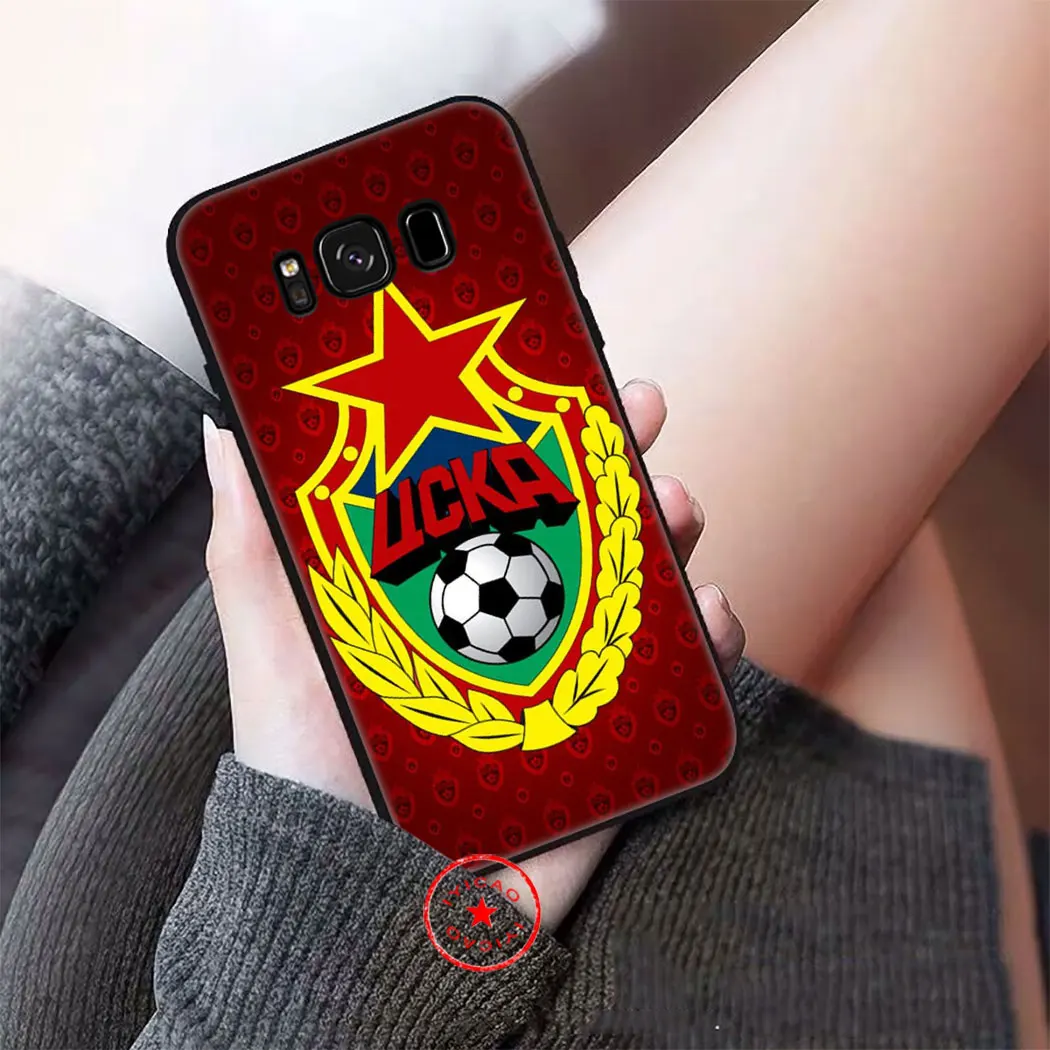 Мягкий силиконовый чехол PFC CSKA для Samsung Galaxy S20 S10 S9 S8 Plus Lite Ultra S6 S7 Edge S10e|Бамперы| |