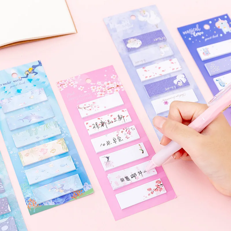 Милый Единорог Сакура N Times блокнот для записей на клейкой основе индекс Милая