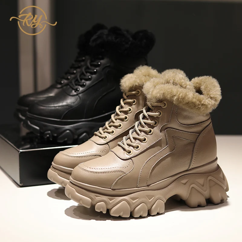 RY RELAA женские кроссовки коллекция 2018 года модные из натуральной кожи на платформе