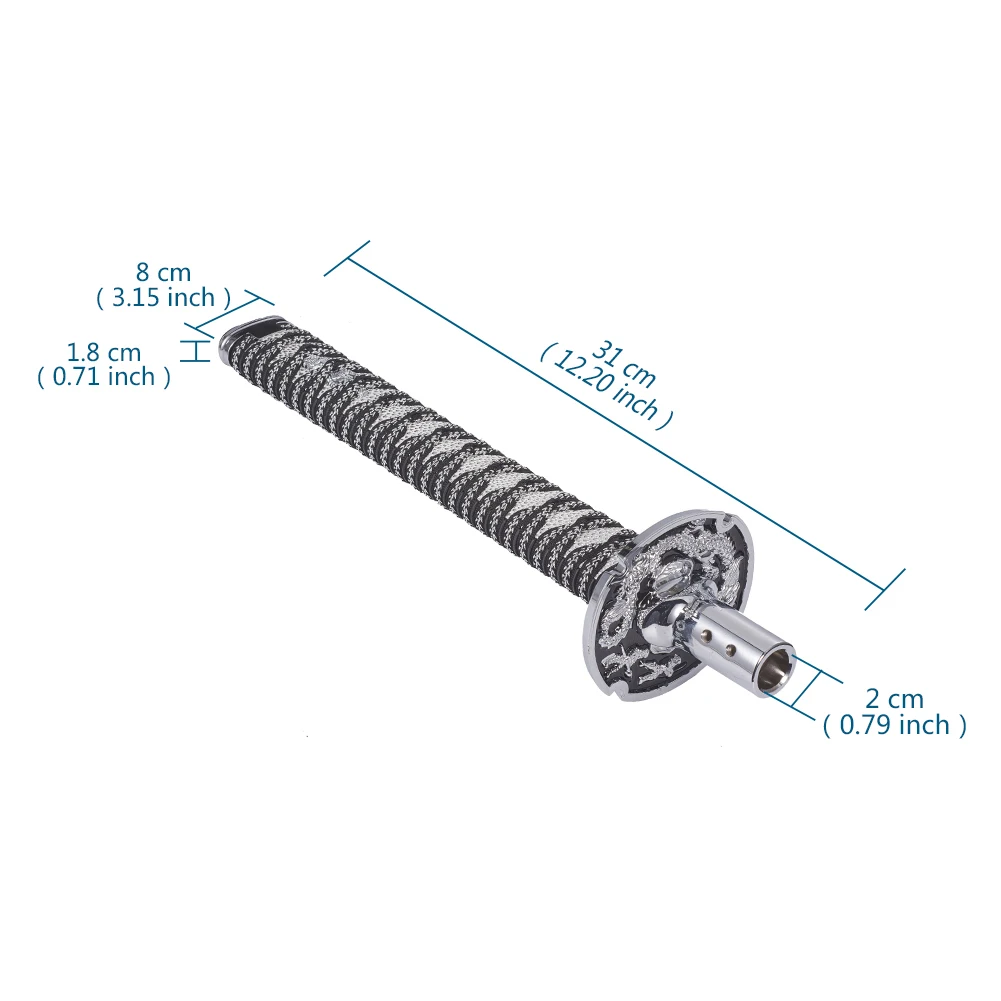 

Universal Samurai Sword Car Gear Shift Knob Manual Automatic Shift Lever Gear Knobs With Adapters 310mm