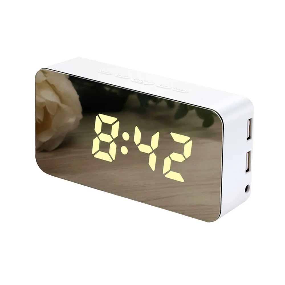 1 шт. цифровые часы будильник теплый домашний светодиодный Будильник с