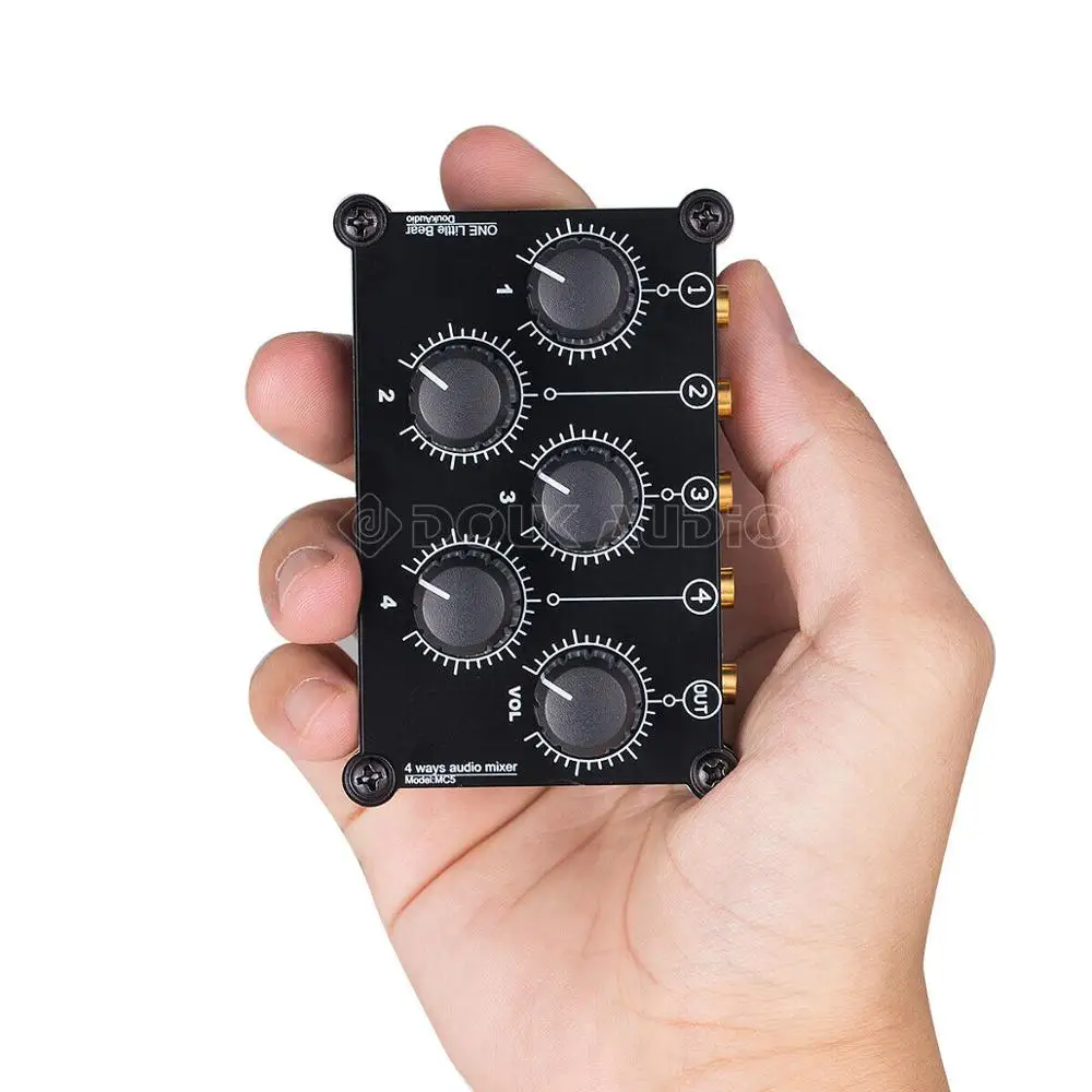 Портативный 4 канальный линейный Миксер для студийной записи мини стереозвук