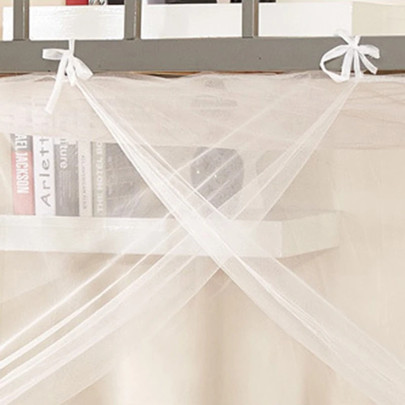 Профессиональная белая москитная сетка четыре угла кровать контроль насекомых