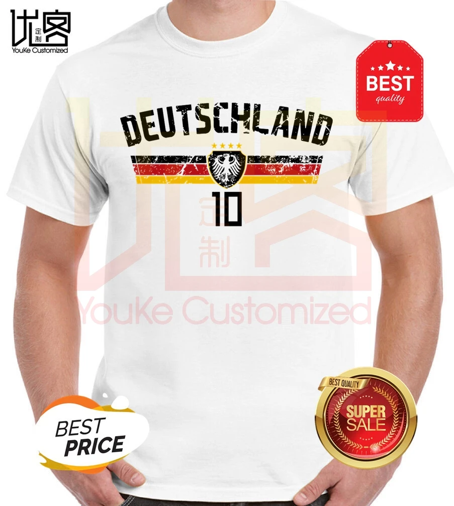 Новинка 2020 г. модная летняя хлопковая футболка с короткими рукавами Германия для