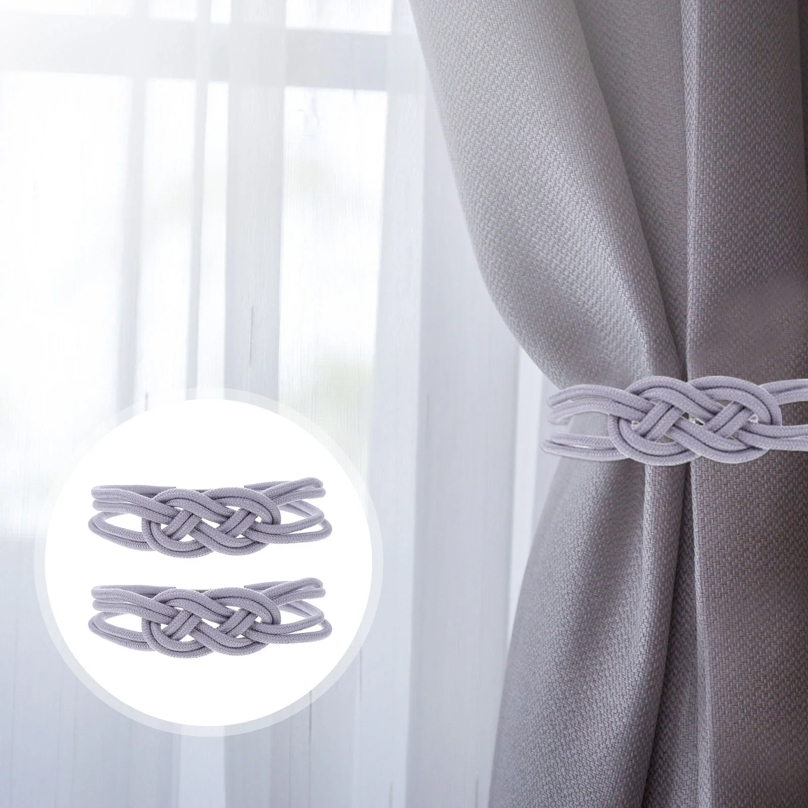 

2pcs Chinese Knot Magnetic Curtain Clip Curtain Holder Delicate Curtain Tieback