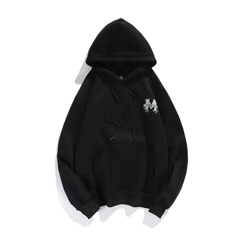 

Hip Hop Letter Print Streetwear Fashion Hipster Winter Warm Fleece Hooded Sweatshirts Unisex Loose Casual Hoodies Pullover Tops