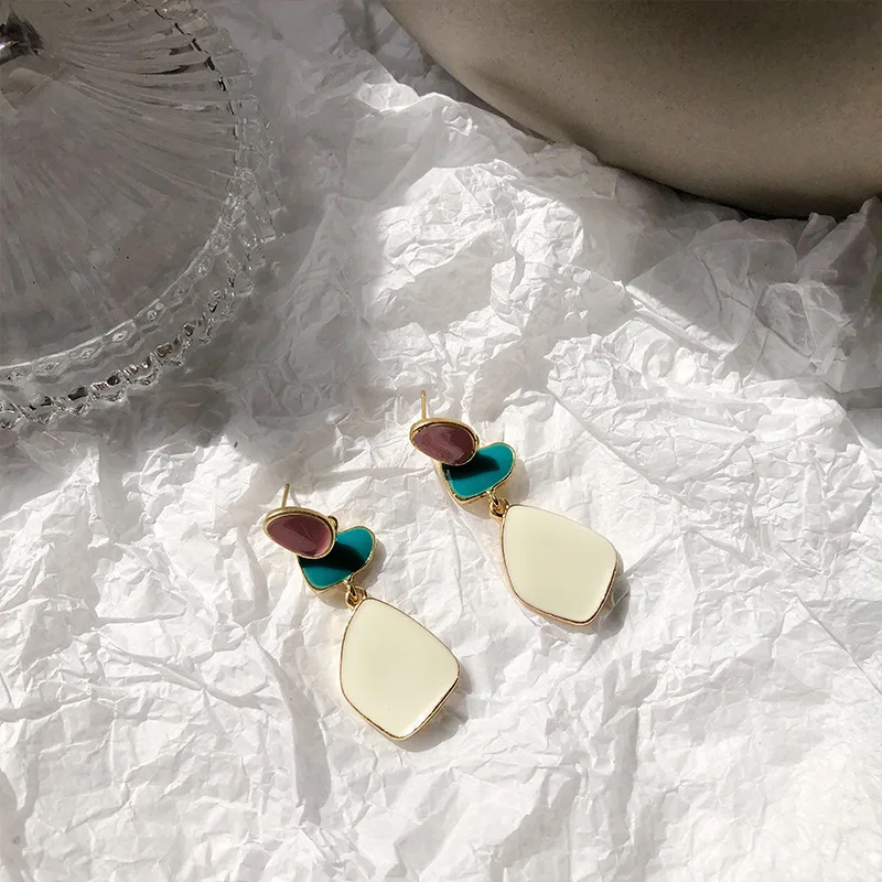 XZP 2019 новые модные корейские красочные глянцевые геометрические нестандартные