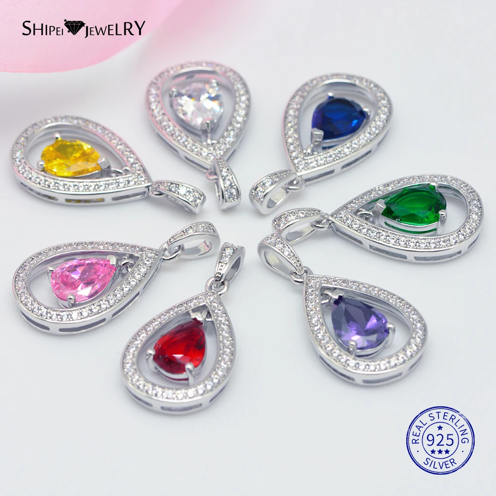 Женское ожерелье из серебра 100% пробы с сапфировым Изумрудом и Рубином|Ожерелья| |