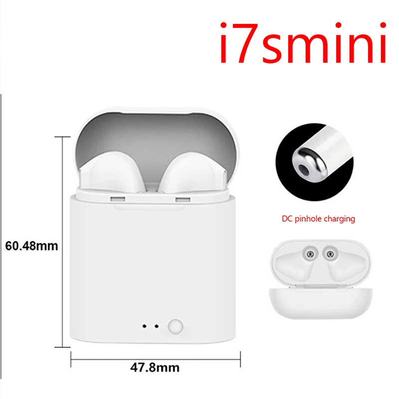 T14-i7smini Беспроводные наушники с Bluetooth от UTHAI i9s TWS i11 i12 i13, беспроводные наушники с микрофоном, спортивные стерео наушники с зарядным устройством - Цвет: T14-i7smini