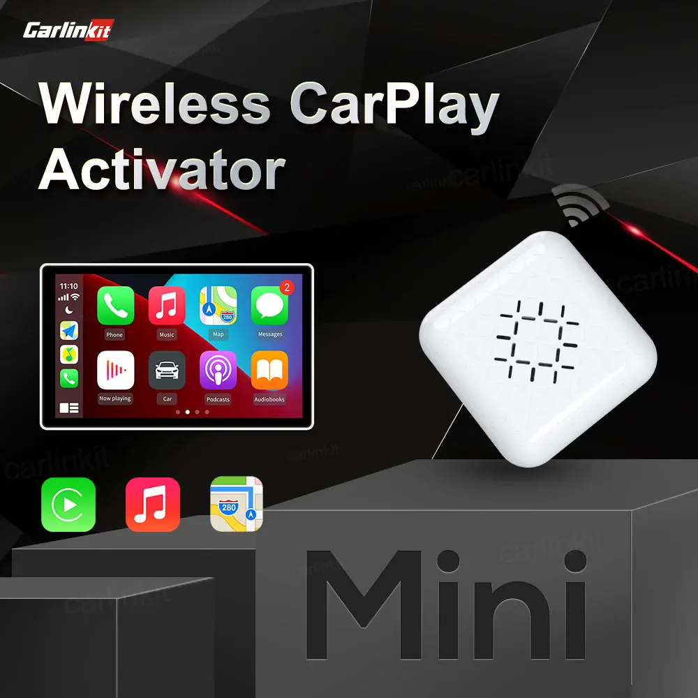 Carlinkit Wireless CarPlay Dongle Mini Car Play Box Auto Connect for Audi Benz Wolkswagen Mazda Upgrade OEM Stereo to Wireless
