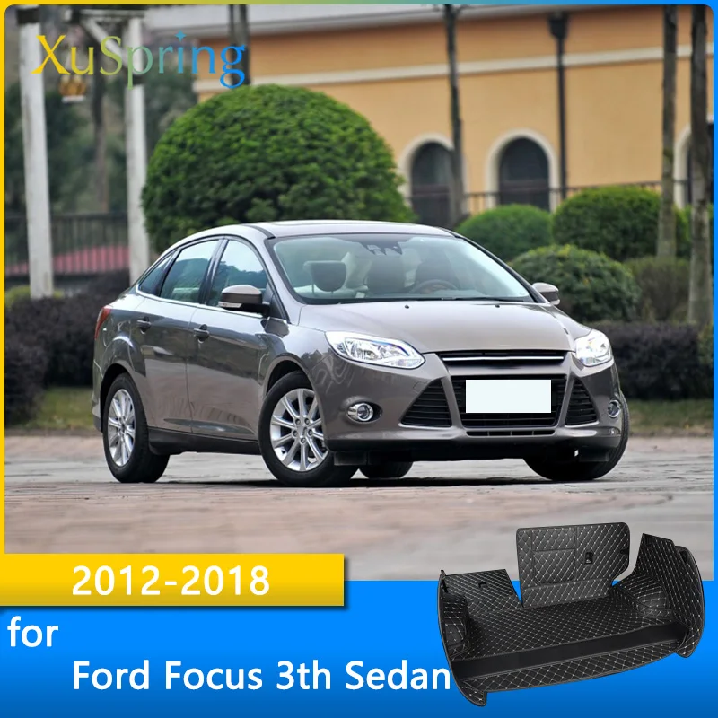 Коврик для багажника автомобиля прочный коврик Ford Focus 3th Sedan C346 2012 -2018 задний