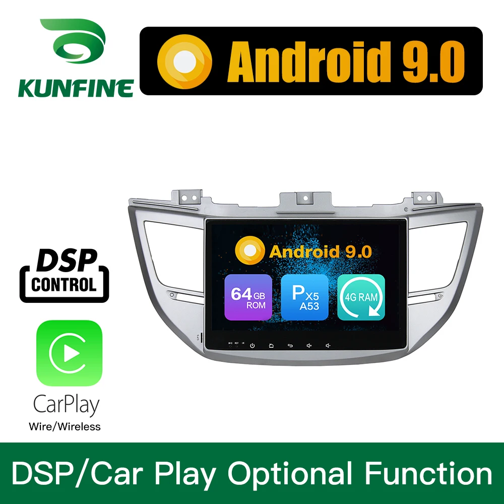 

Android 9.0 Octa Core 4GB RAM 64GB Rom Car DVD GPS Multimedia Player Car Stereo Deckless For HYUNDAI IX35/TUCSON 2015 Radio