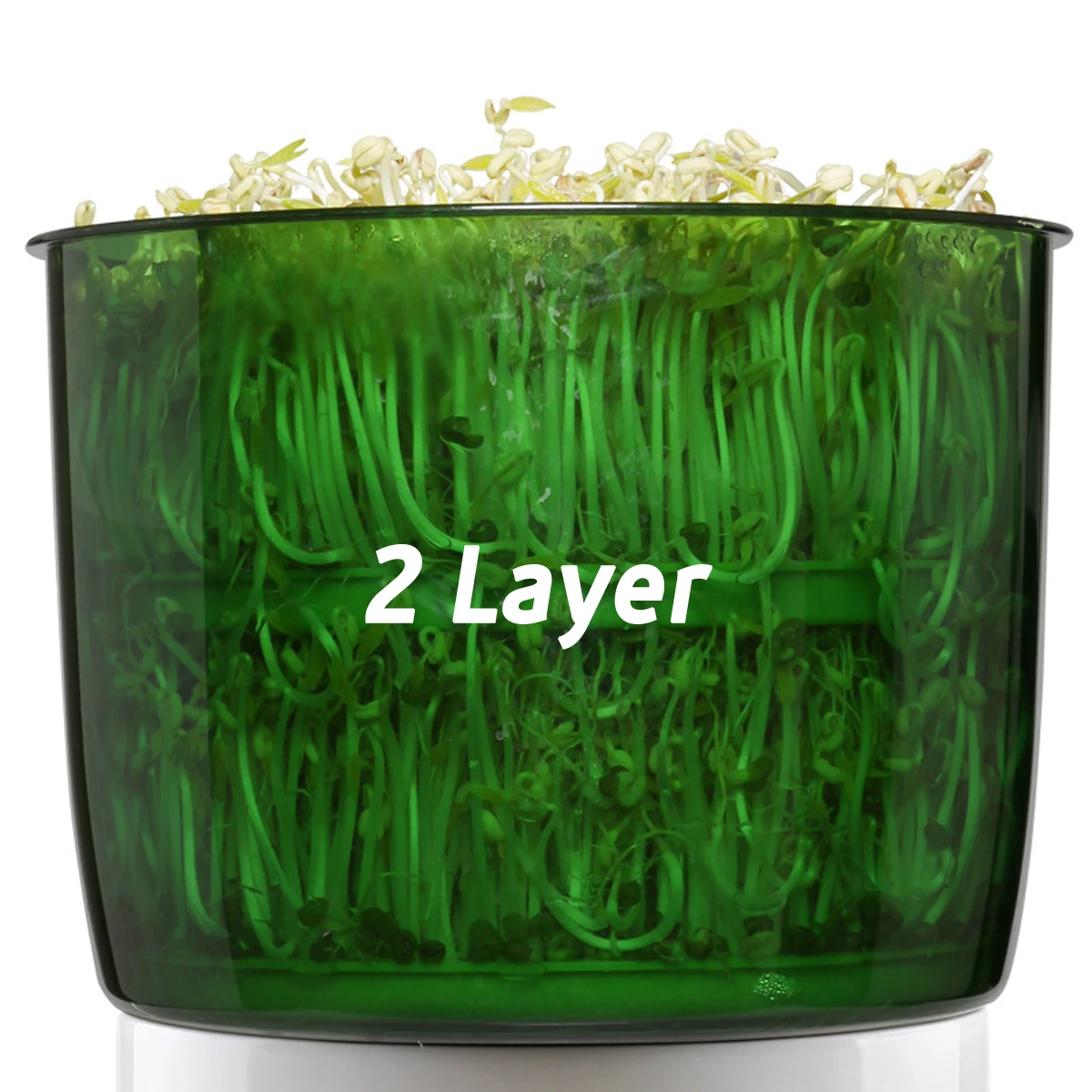 Warmtoo интеллигентая (ый) 1.5L 2 слоя фасоли Sproutss машина Автоматическая DIY Housemade