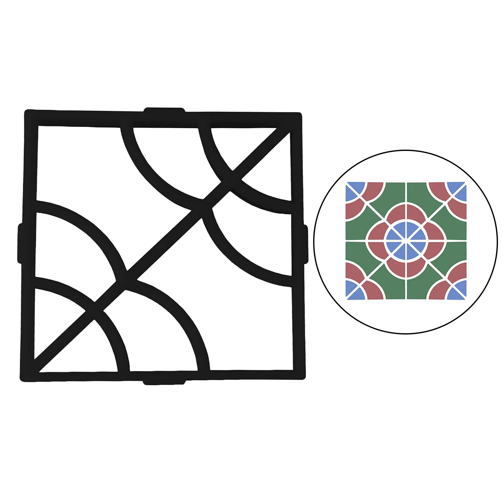 

Plastic Path Maker Mould 40X40cm Paving Concrete Stepping Stone Mould Molds