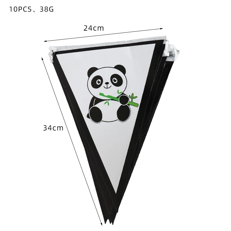 Одноразовая посуда в виде панды на день рождения праздничная вечеринка бумажная