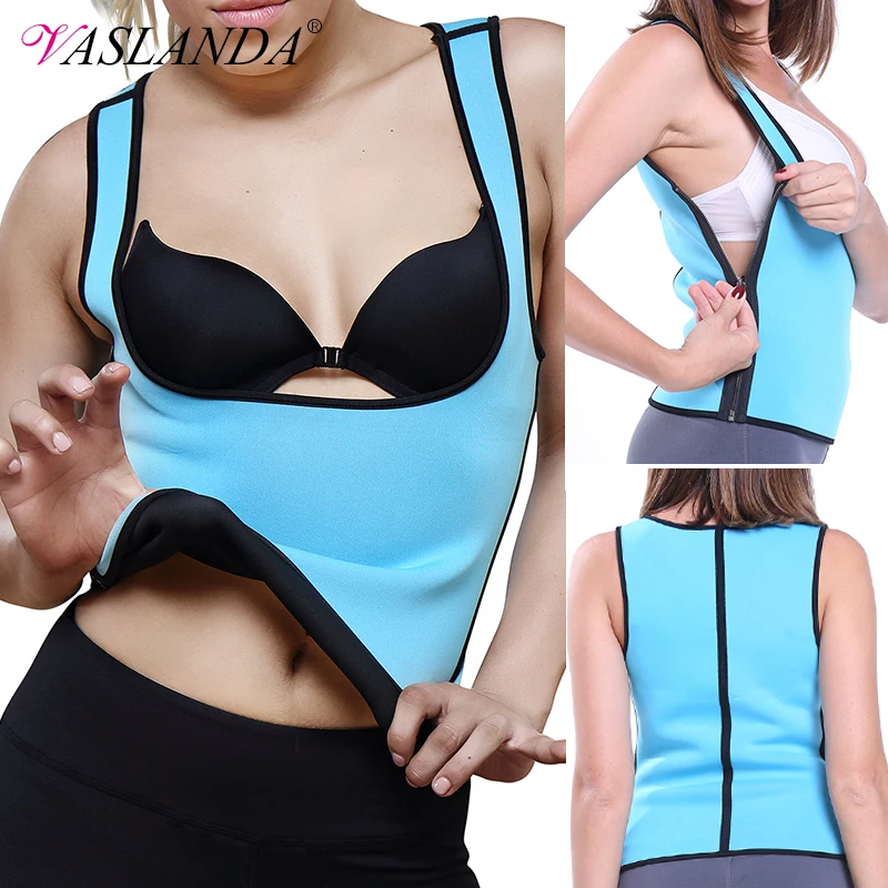 Женский неопреновый жилет для сауны спортивный костюм тренажерного зала майка