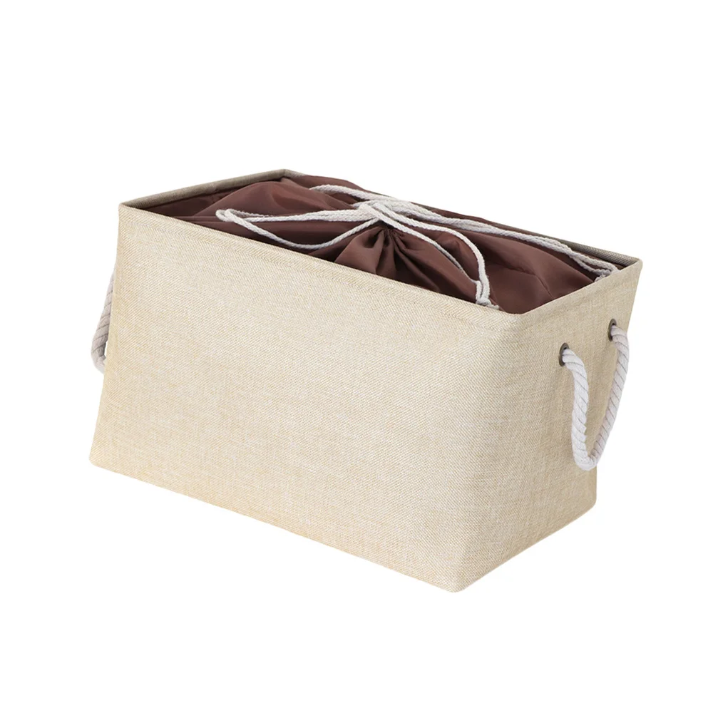 

Simple Clothes Storage Basket Drawstring Laundry Basket Thicken Tote Rope Handle Bucket Household Thicken EVA Clothes Container