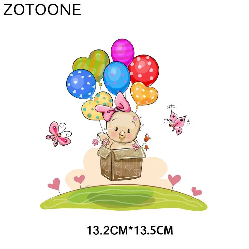 ZT1572 ZOTOONE Мультяшные наклейки с животными для железной передачи одежды DIY аксессуары футболки Платья моющиеся теплопередачи H - Цвет: ZT1572