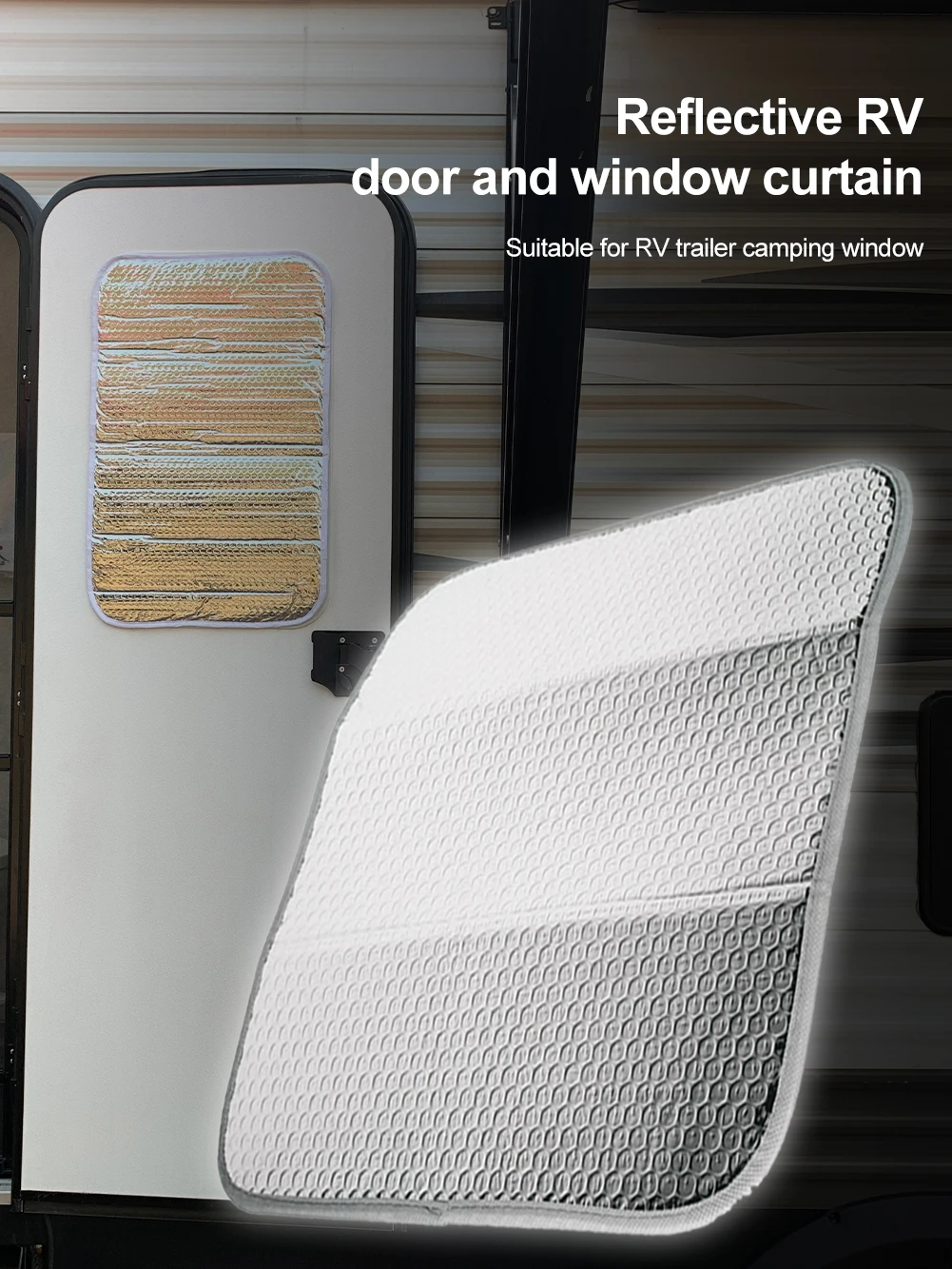 

RV Door Window Shade Privacy Window Covering Heat Insulation Shield UV Protection 16x24.75" Car Door Window Cover Fast delivery