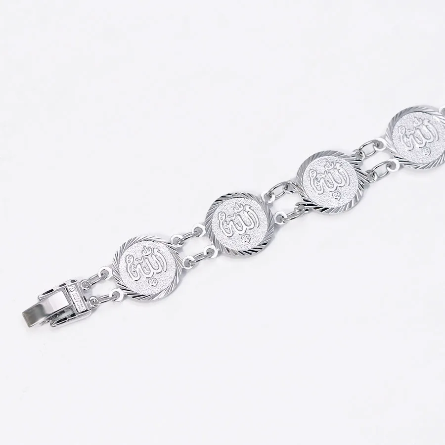 MxGxFam 20 см Религия исламский Аллах браслет ювелирные изделия для Для женщин 24k/с