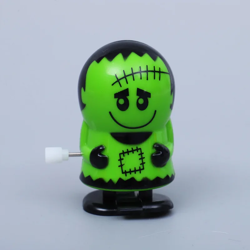 Green zombie Зомби вампир призрак тыква Хэллоуин Рождественские игрушки с цепью глаза прыгающие зубы и прыгающие зубы Ретро винтажные игрушки заводные - Цвет: Green zombie