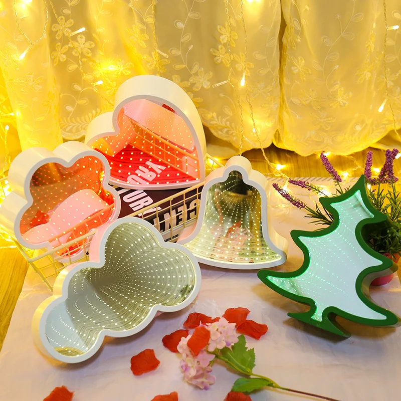 Светодиодный ночник 3D Звездный колокол настольная лампа зеркальный светильник