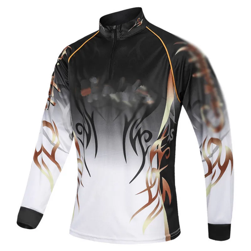 

Stand-up Collar Fishing Clothes Breathable and Quick-drying Clothes Sun Protection Clothes Sea Fishing Sportswear