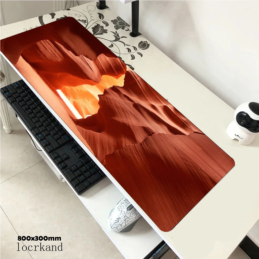 

Antelope Canyon mouse pad gamer locked edge gaming mousepad 800x300mm notbook desk mat new padmouse games pc gamer mats gamepad