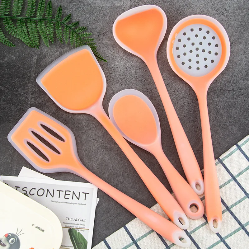 

Temperature Resistance Cookware Kitchen Tools 5Pcs Cooking Tools Set Utensils Kitchen Accessories Food Grade Silicone Non-Stick