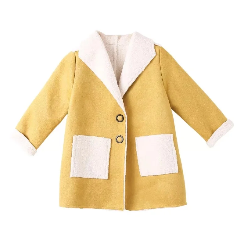 2020 New Autumn Winter Jacket Girls Coats Fleece Warm Kids Long Outerwear Fashion Children's Clothing 8 9 10 11 12 Years | Детская