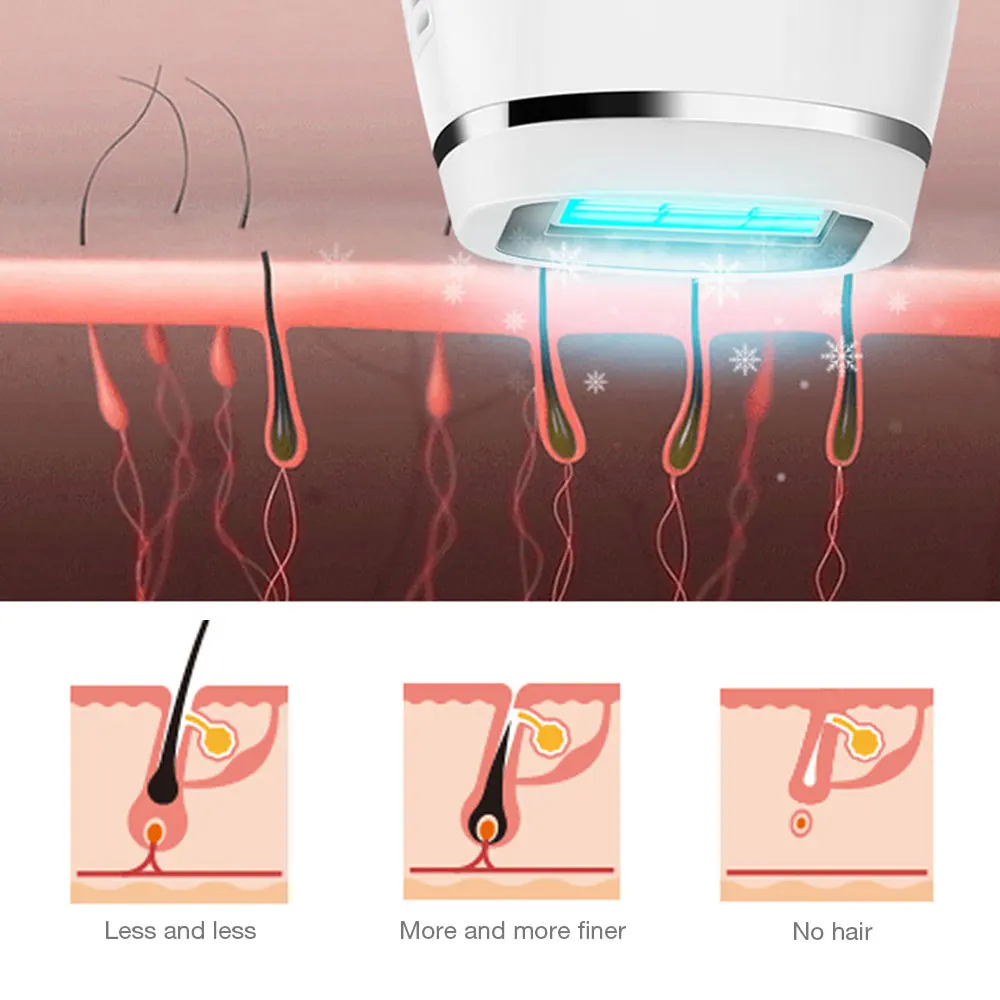 300000 Pulsed IPL Painless Electric Epilator Laser Permanent Hair Removal Ice Cold Laser Epilator Photoepilator Trimmer enlarge