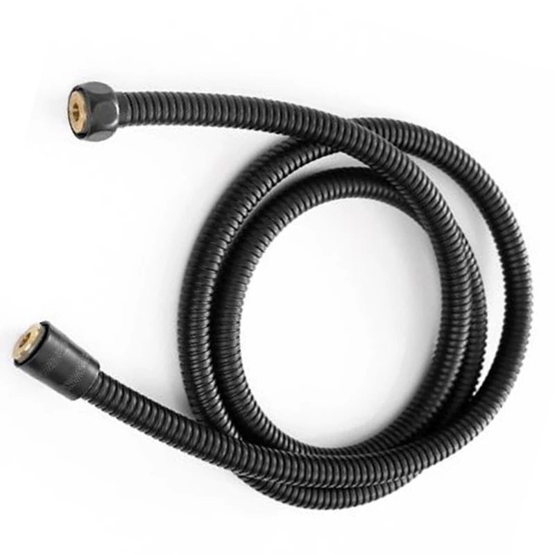 High Pressure Resistance Bathroom 150cm Black Handheld Shower Spray Head Hose Pipe Explosion-proof Tools |